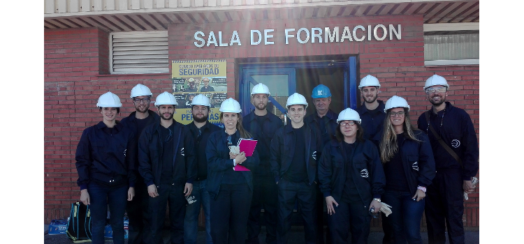 El alumnado del Máster en Ingeniería Industrial de Algeciras comienza su docencia práctica en Acerinox Europa